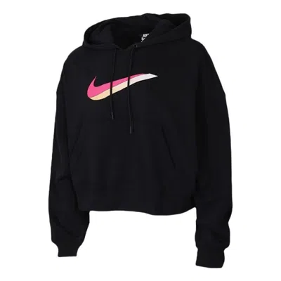 Nike (wmns)  Sportswear Icon Clash Fleece Hoodie 'black Pink'