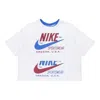 Nike (wmns)  Logo Splicing Short Sleeve 'white'