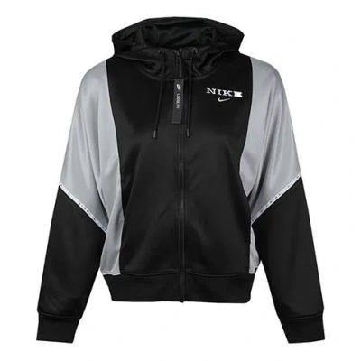 Nike (wmns)  Sportswear Logo Printing Hooded Jacket Black/white Black-white