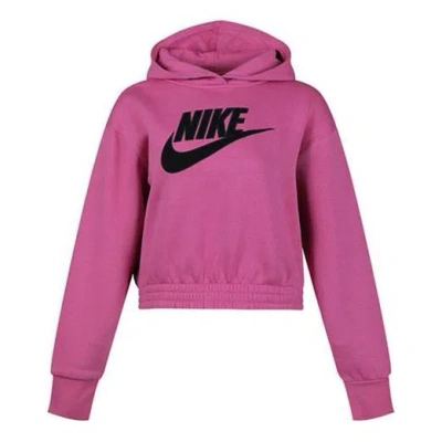 Nike (wmns)  Sportswear Logo Printing Hoodie Purple In Pink