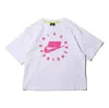 Nike (wmns)  Sportswear Loose Fit Short Sleeve 'white Pink'
