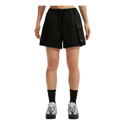 Nike (wmns)  Sportswear Loose Mid-waist Woven Cargo Shorts Asia Sizing 'black'