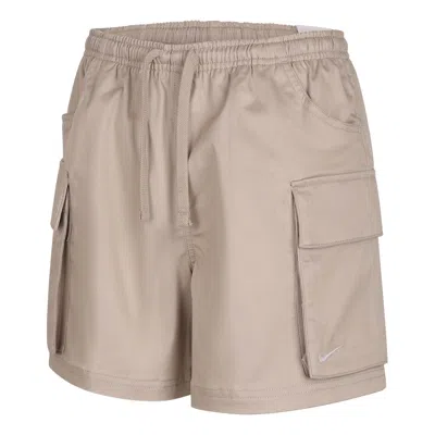 Nike (wmns)  Sportswear Loose Mid-waist Woven Cargo Shorts 'cream White' In Neutral