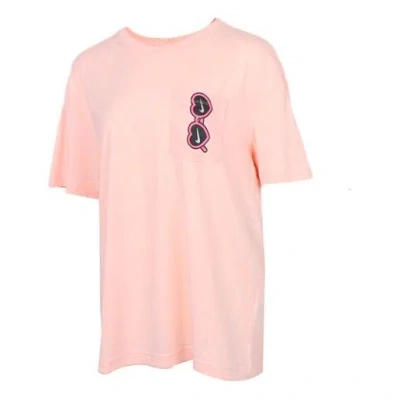 Nike (wmns)  Sportswear Love Sunglasses Printing Pocket Short Sleeve Washed 'coral Red' In Pink