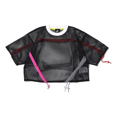 Nike (wmns)  Sportswear Mesh Drawstring Sports Short Sleeve 'black'