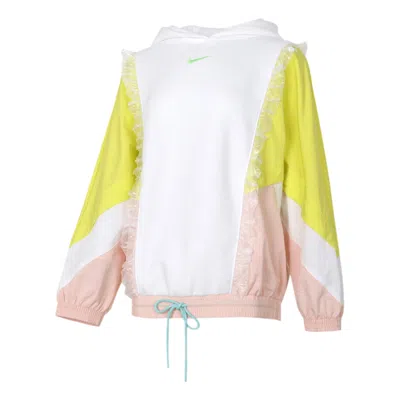 Nike (wmns)  Sportswear New Year Contrast Color Stitching Lace Fleece Lined Stay Warm Pullover Hoodie