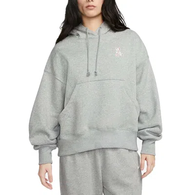 Nike (wmns)  Sportswear Over Oversized Pullover Hoodie 'dark Grey Heather' In Gray