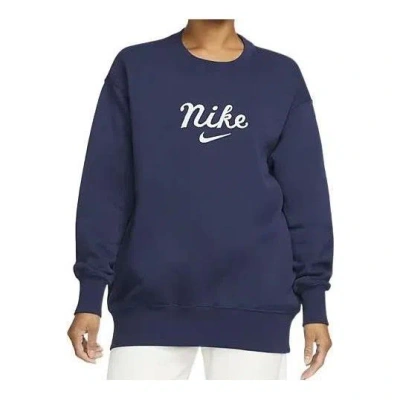 Nike (wmns)  Sportswear Oversized Crew-neck Sweatshirt 'midnight Navy' In Blue
