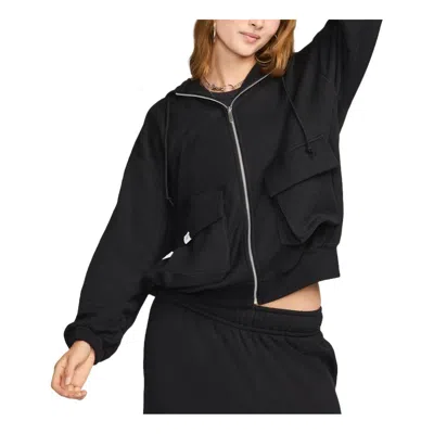Nike (wmns)  Sportswear Oversized Full-zip French Terry Hoodie Asia Sizing 'black'