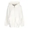 Nike Women's W Sportswear Dance Oversized Full-zip Hoodie Sail/lt Orewood Brn In White