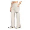 Nike (wmns)  Sportswear Phoenix Fleece High Waisted Wide Leg Logo Pants Asia Sizing 'light Orewood Br In Neutral
