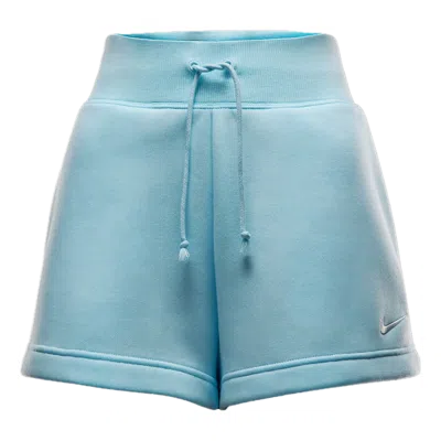 Nike (wmns)  Sportswear Phoenix Fleece High-waisted Loose Shorts 'glacier Blue Sail'