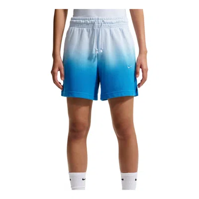 Nike (wmns)  Sportswear Phoenix Fleece Mid-waist Shorts 'hydrogen Blue Light Photo Blue'