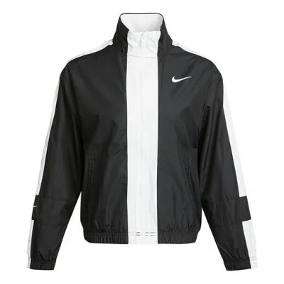 Nike (wmns)  Sportswear Repel Contrasting Colors Loose Woven Jacket Autumn Black In Multi