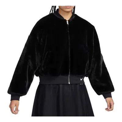 Nike (wmns)  Sportswear Reversible Faux Fur Bomber Jacket 'black'