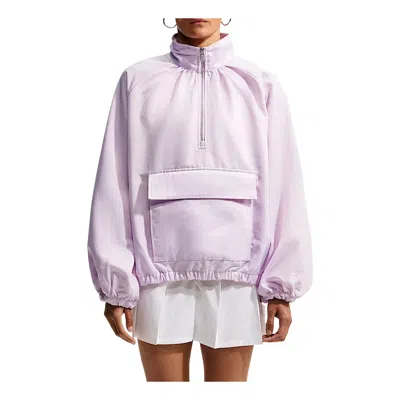 Nike (wmns)  Sportswear Satin 1/4-zip Anorak 'bleached Lilac' In Multi
