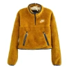 Nike (wmns)  Sportswear Short Hallf Pull Chain Jacket Brown/yellow