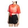 Nike (wmns)  Sportswear Short Sleeve Tops Orange In Orange