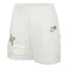 Nike (wmns)  Sportswear Solid Color Logo Flowers Big Pocket Woven Casual Shorts White