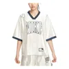 Nike Short Sleeve Graphic Jersey Top In White
