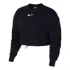 Nike (wmns)  Sportswear Swoosh French Terry Crewneck Top 'black'