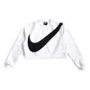 Nike (wmns)  Sportswear Swoosh Large Fleece Round Neck White