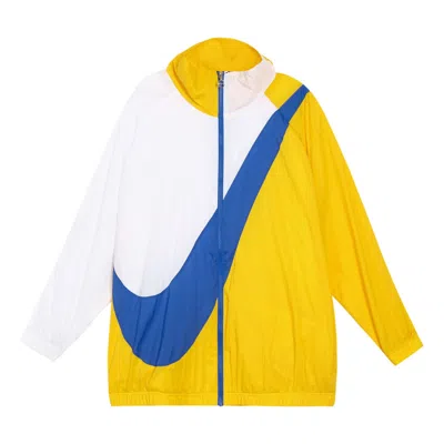 Nike (wmns)  Sportswear Swoosh Woven Jacket Yellow In Multi