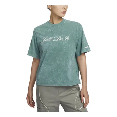 Nike (wmns)  Sportswear T-shirt Asia Sizing 'washed Teal' In Green