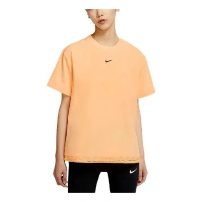 Nike (wmns)  Sportswear Tech Pack Logo Printing Round-neck Orange Light Orange