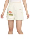 Nike (wmns)  Sportswear Woven Shorts (asia Sizing) 'sail' In Neutral