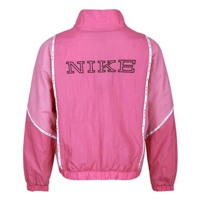 Nike (wmns)  Sportswear Zipper Splicing Contrasting Colors Woven Jacket Pink