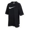 Nike (wmns)  Ss22 Logo Printing Casual Round Neck Short Sleeve Black T-shirt