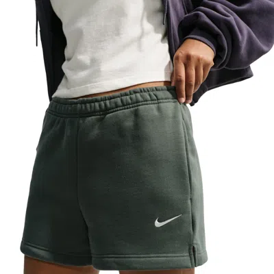 Nike (wmns)  Studio Fleece Medium Mid-rise Shorts 'camo Green Sail'