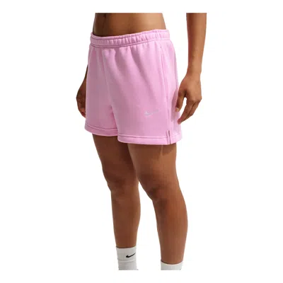 Nike (wmns)  Studio Fleece Medium Mid-rise Shorts 'pink Rise Sail'