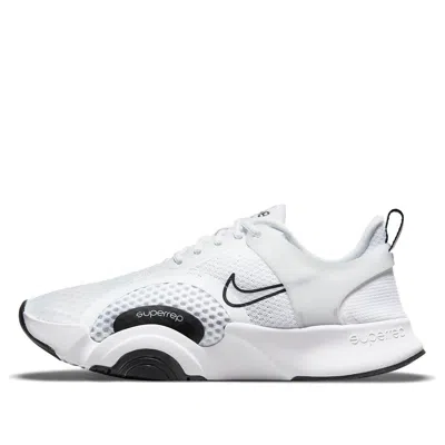Nike Superrep Go 2 Sneakers In White And Black In White/black/white