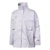 Nike (wmns)  Sw Collection Essentials M65 Casual Solid Color Stand Collar Sports Light Grey Jacket