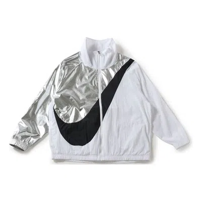 Nike (wmns)  Swoosh Jacket Woven Cb Gel Large Multicolor Splicing White