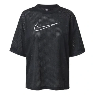 Nike (wmns)  Training Casual Sports Mesh Breathable Quick Dry Short Sleeve Black