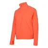 Nike (wmns)  Training Sports Cardigan Fleece Lined Stand Collar Hoodie Jacket Orange In Red