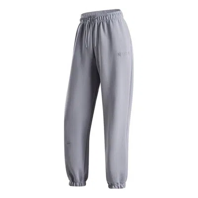 Nike (wmns)  Training Sports Leg Knitted Trousers 'grey' In Gray