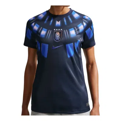 Nike (wmns)  Uruguay 2026 Stadium Away Dri-fit Replica Jersey 'obsidian Hyper Royal' In Blue