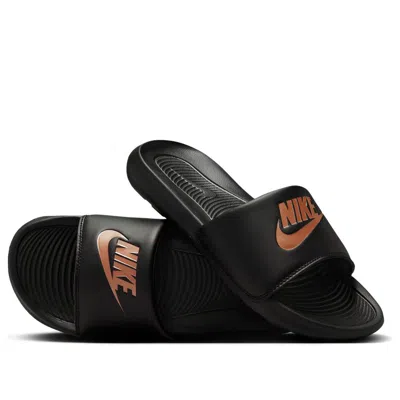 Nike (wmns)  Victori One Slide 'black Metallic Red Bronze' In Multi