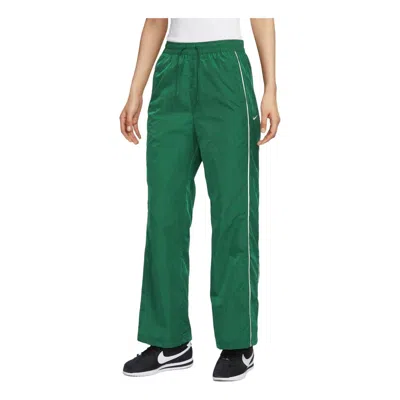 Nike (wmns)  Windrunner High-waisted Woven Open-hem Pants Asia Sizing 'gorge Green'