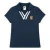 Nike (wmns)  Women By Yoon Short Sleeve Polo Shirt Asia Sizing 'armoury Navy' In Blue