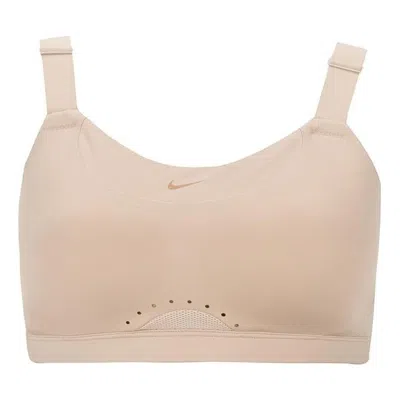 Nike (wmns)  Women's High-support Padded Adjustable Sports Bra 'flesh Color' In Neutral