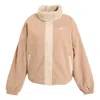 Nike (wmns)  Woven Fleece-lined Jacket 'hemp Sanddrift' In Brown
