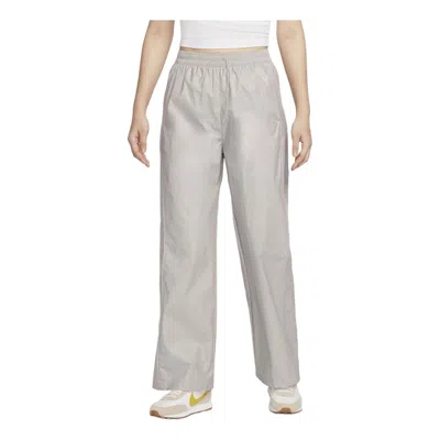 Nike (wmns)  Woven High-waisted Open-hem Pants 'light Iron Ore'
