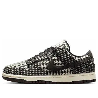 Nike (wmns)  X Harris Tweed Dunk Low 'white Black' In Multi