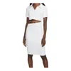 Nike Polo Dress With Cut Out Detailing In White