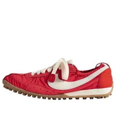 Nike + Jacquemus Moon Suede And Nubuck-trimmed Shell Sneakers In Red